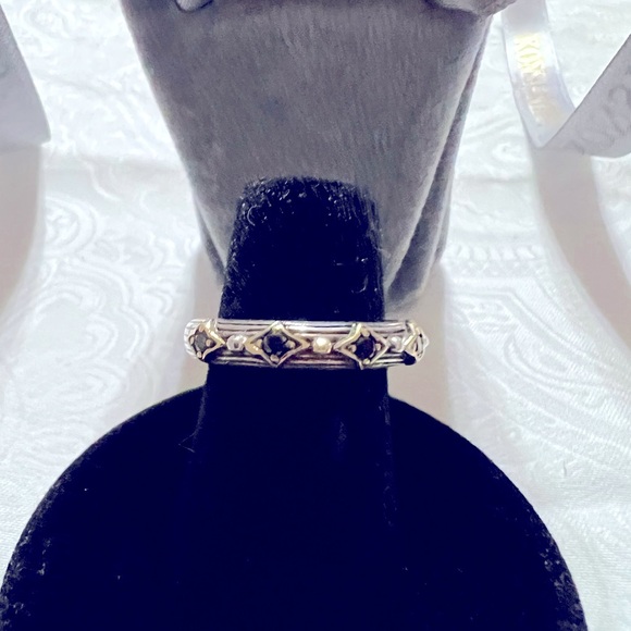 Konstantino; Sterling Silver, 18K Yellow Gold & Ruby Delos Ring; NWOT; Size 5 - Picture 4 of 9